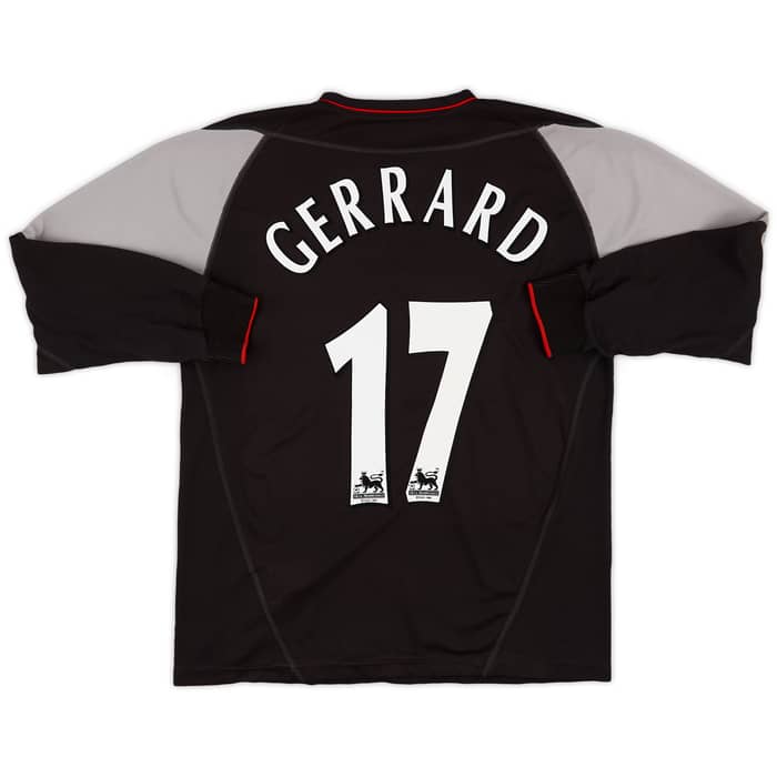 2002-04 Liverpool Away L/S Shirt Gerrard #17 - 6/10 - (M)