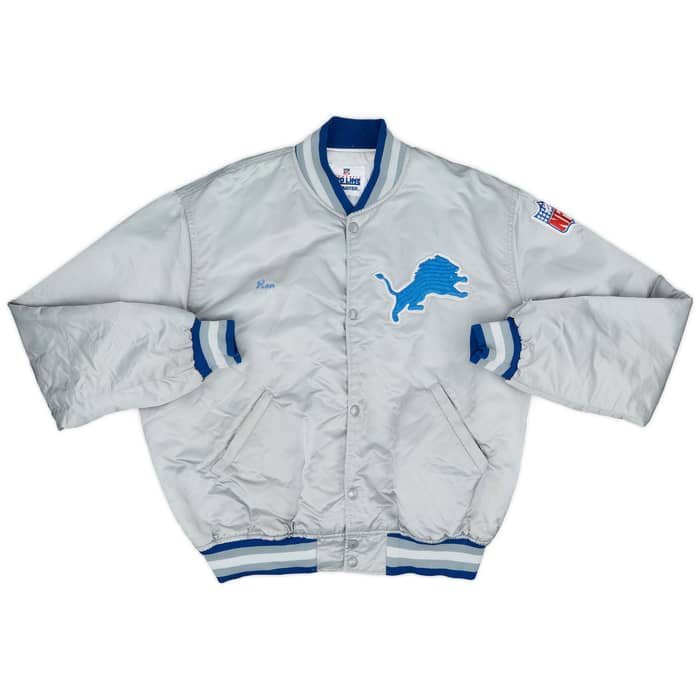 1980s Detroit Lions Starter Satin Varsity Jacket - 7/10 - (XL)