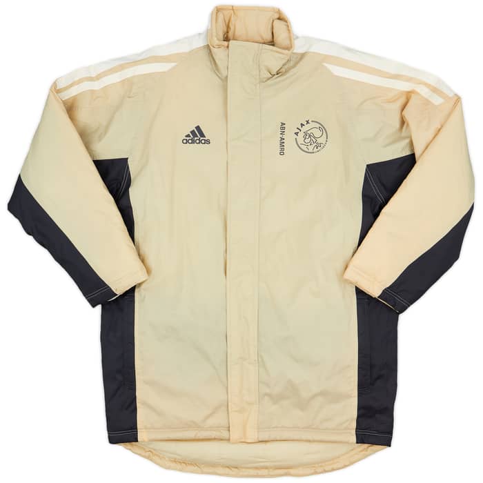 2001-02 Ajax Player Issue adidas Padded Bench Coat - 8/10 - (L)