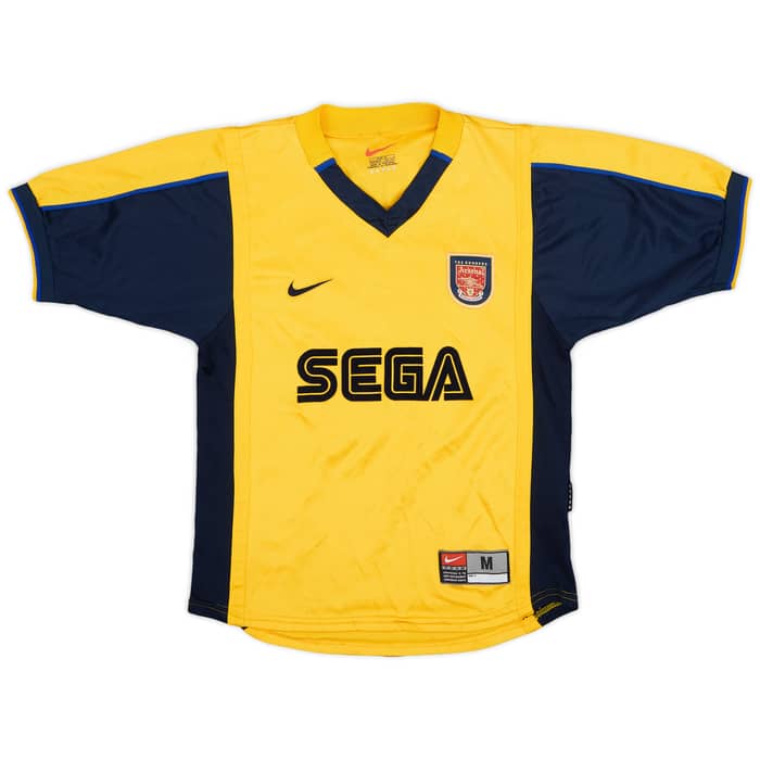 1999-01 Arsenal Away Shirt Bergkamp #10 - 7/10 - (M.Boys)