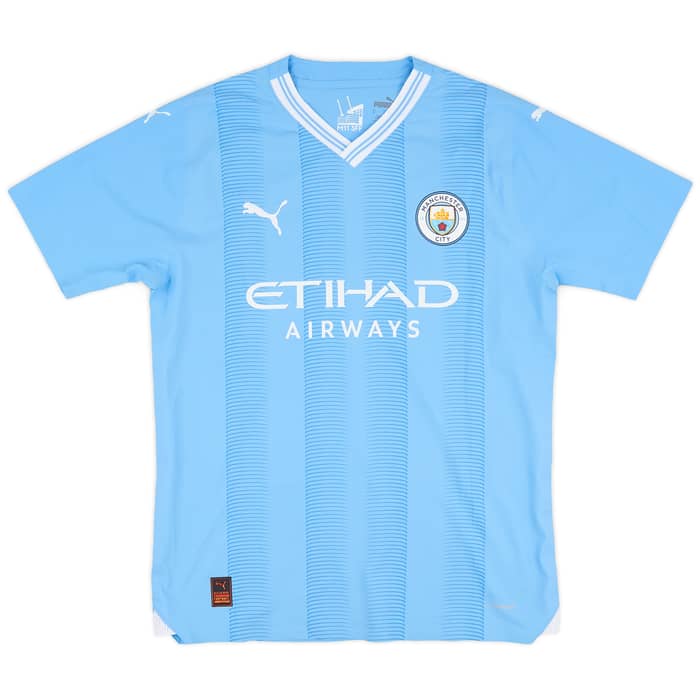 2023-24 Manchester City Player Issue Home Shirt Doku #11 - 8/10 - (M)