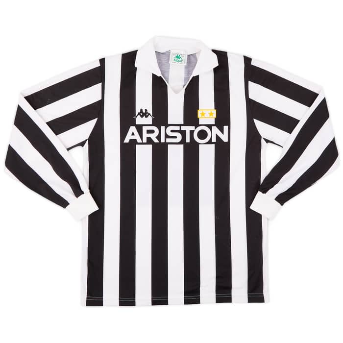 1988-89 Juventus Basic Home L/S Shirt - 5/10 - (L)
