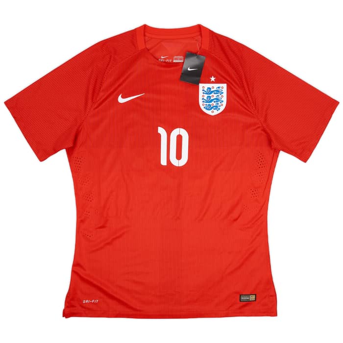 2014-15 England Authentic Away Shirt Rooney #10 (XL)