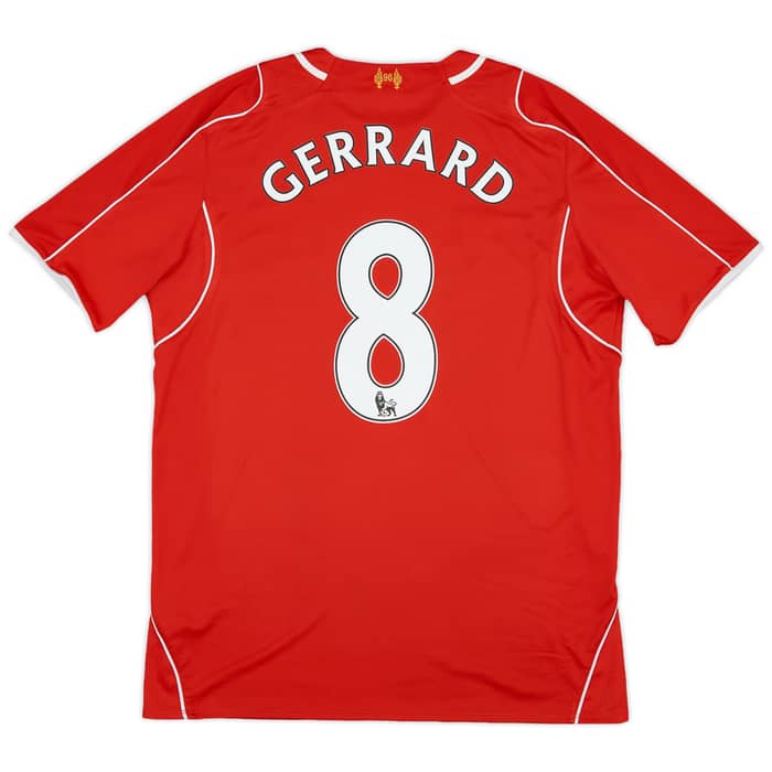 2014-15 Liverpool Home Shirt Gerrard #8 - 5/10 - (L)