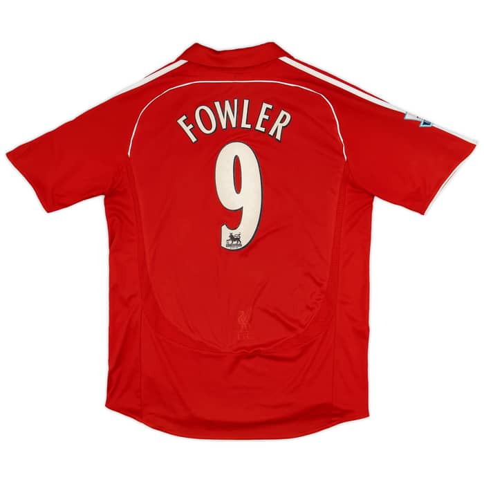 2006-08 Liverpool Home Shirt Fowler #9 - 5/10 - (L)