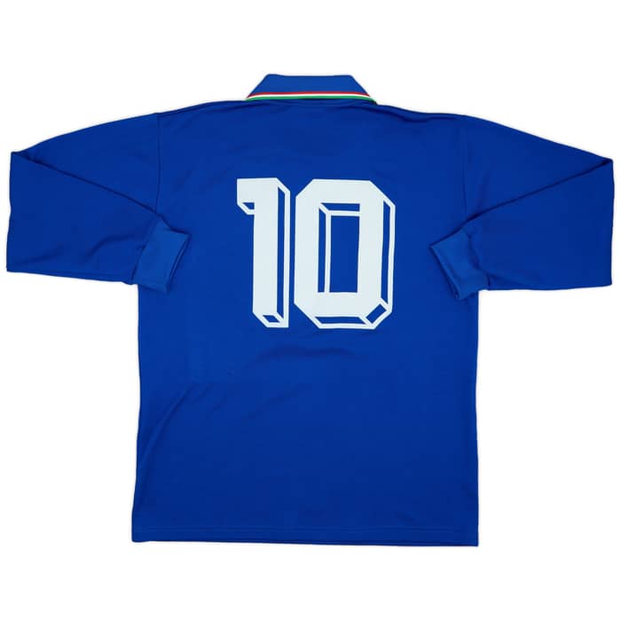 1986-88 Italy Home L/S Shirt #10 - 9/10 - (L)
