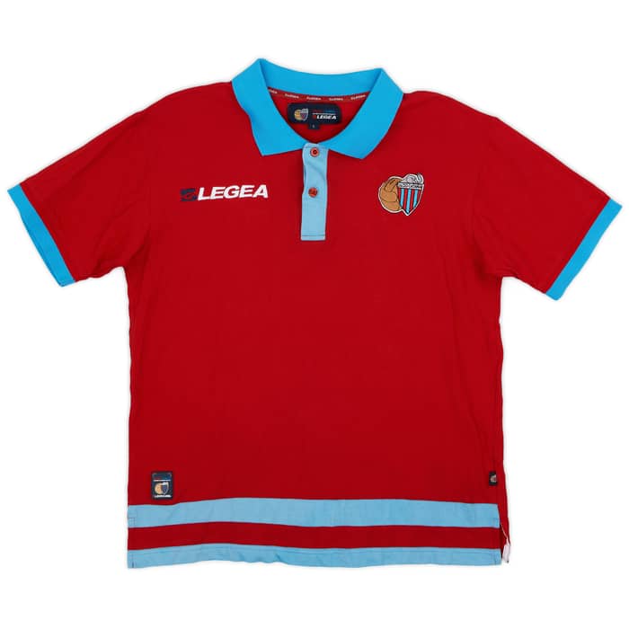 2000s Catania Legea Polo Shirt - 9/10 - (L)