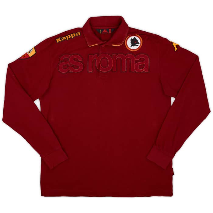 2009-10 Roma Kappa Polo L/S Shirt - 9/10 - (L)
