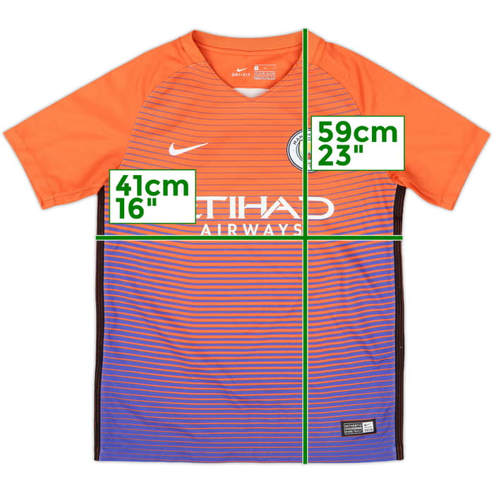 2016-17 Manchester City Third Shirt - 9/10 - (M.Boys)