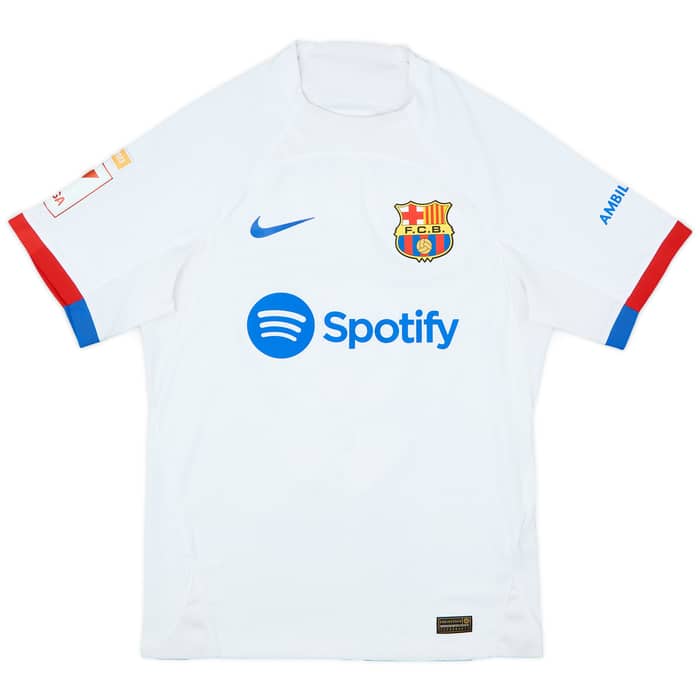 2023-24 Barcelona Authentic Away Shirt Lewandowski #9 - 8/10 - (S)