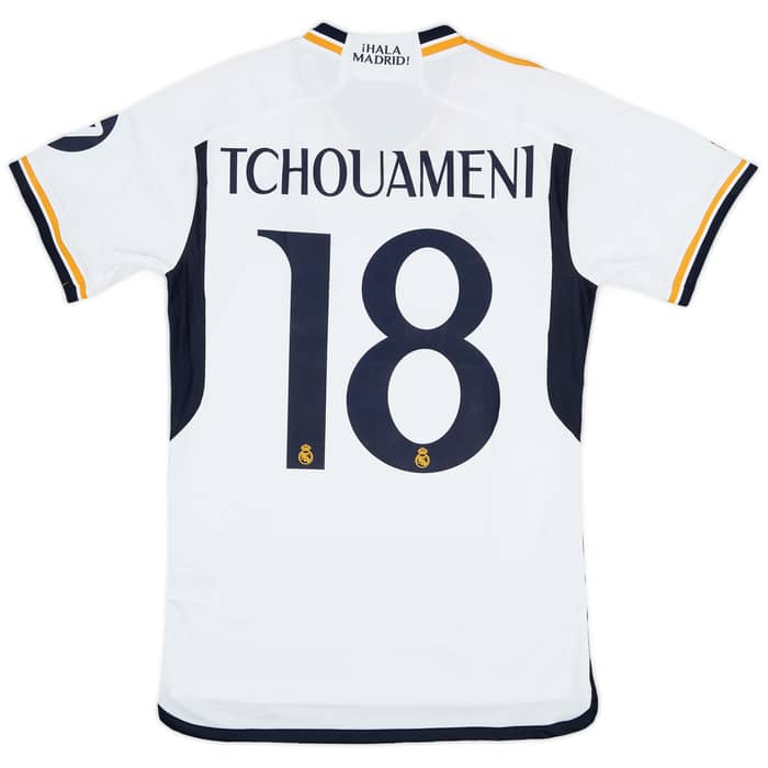 2023-24 Real Madrid Home Shirt Tchouameni #18 (S)