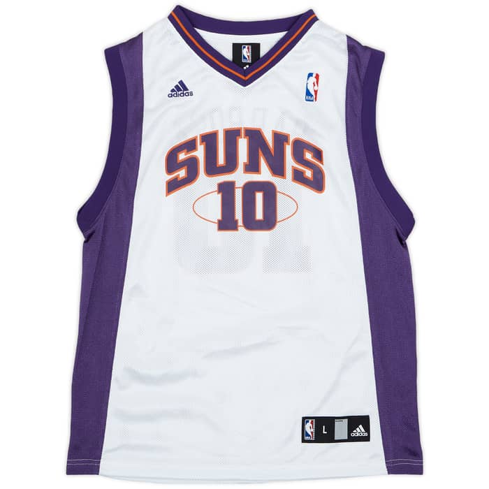 2006-10 Phoenix Suns Barbosa #10 adidas Home Jersey - 9/10 - (L.Boys)