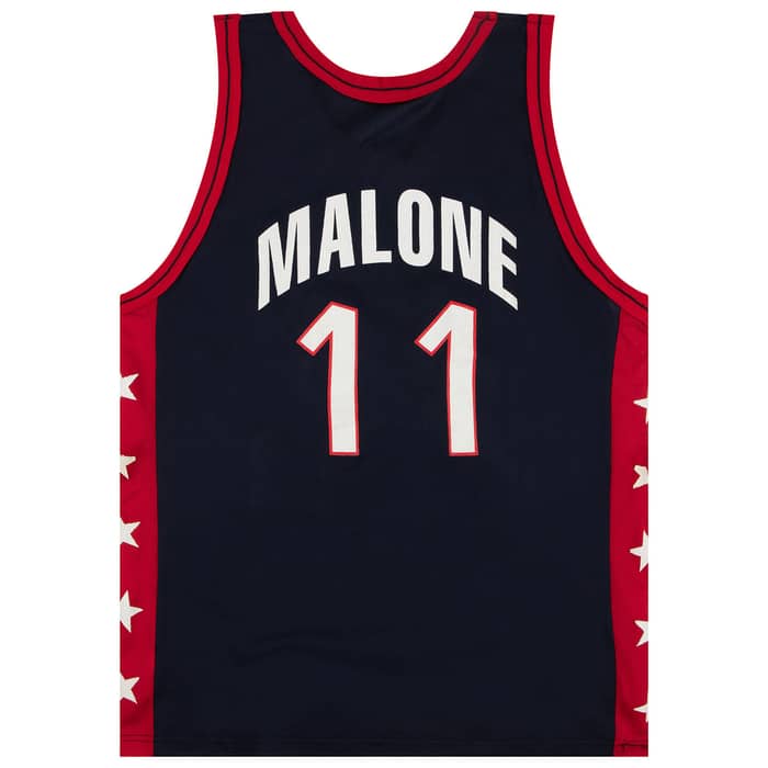 1996 USA Malone #11 Champion Jersey (Away) XL