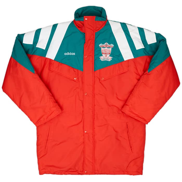 1992-93 Liverpool adidas Centenary Bench Coat - 10/10 - (L)