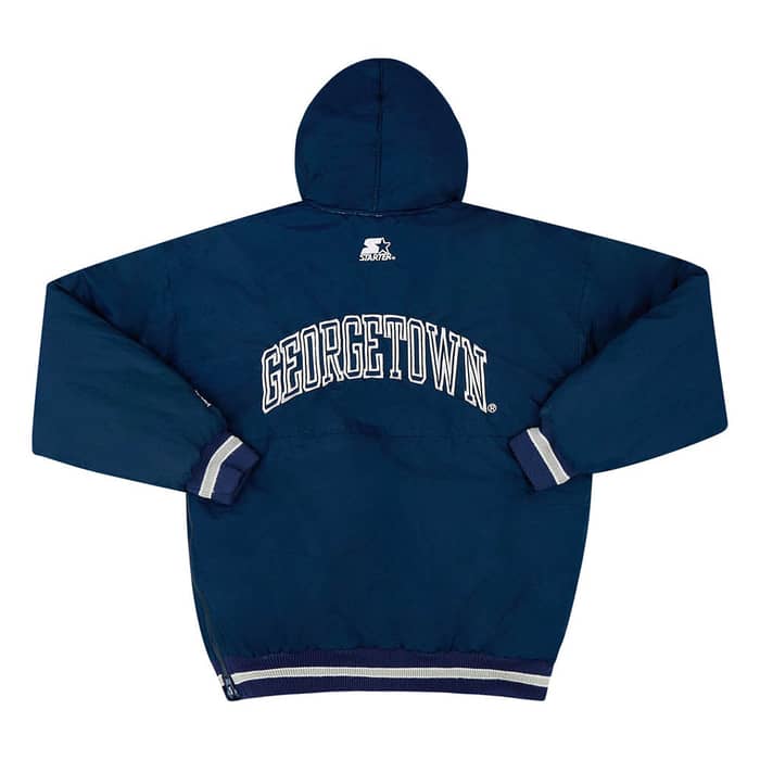 1990s Georgetown Hoyas Starter Rain Coat S