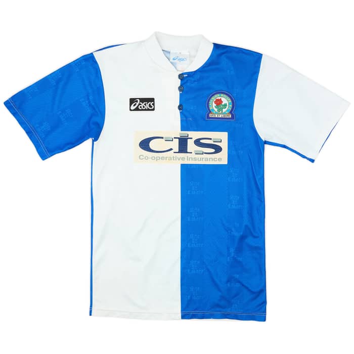 1996-98 Blackburn Home Shirt Hendry #5 - 7/10 - (S)