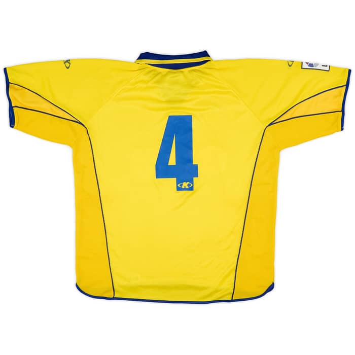 2002-03 Villarreal Match Issue Home Shirt #4