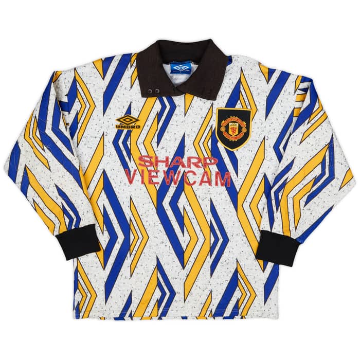 1993-94 Manchester United GK Shirt Schmeichel #1 - 7/10 - (S)