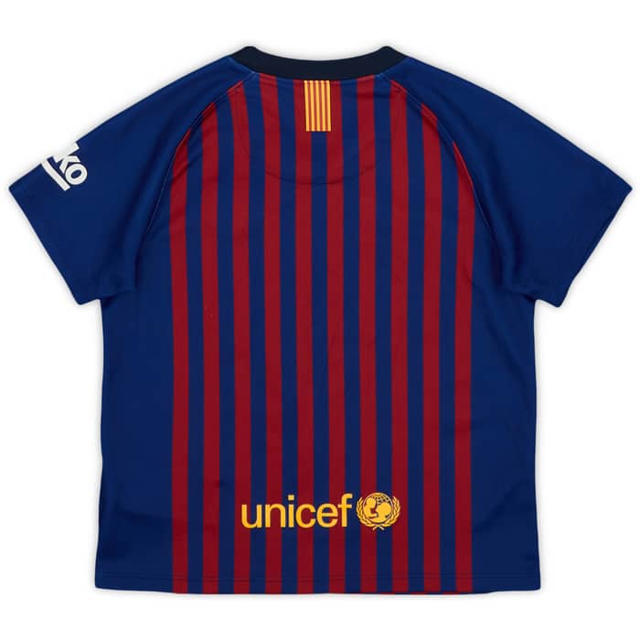 2018-19 Barcelona Home Shirt - 9/10 - (3-4 Years)