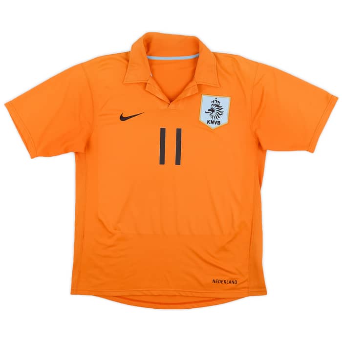 2006-08 Netherlands Home Shirt Robben #11 - 7/10 - (S)