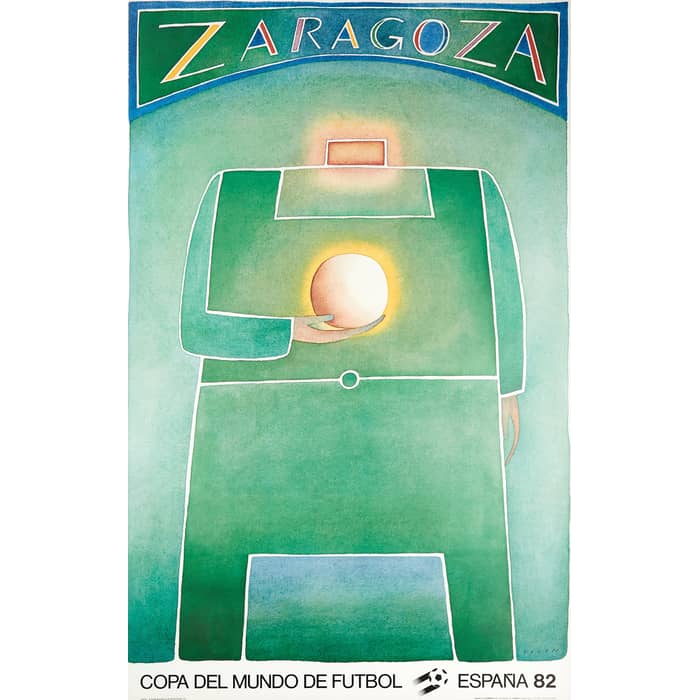 1982 Spain World Cup Original Poster (Zaragoza)