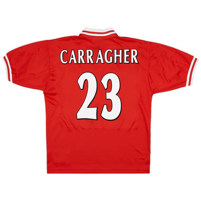 1996-98 Liverpool Home Shirt Carragher #23 - 8/10 - (M)