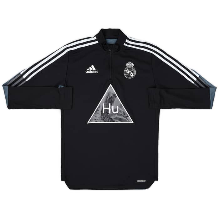 2020-21 Real Madrid adidas x Humanrace 1/4 Zip Drill Top - 9/10 - (S)