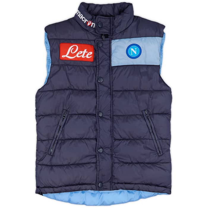 2014-15 Napoli Macron Padded Gilet - 8/10 - (XL.Boys)