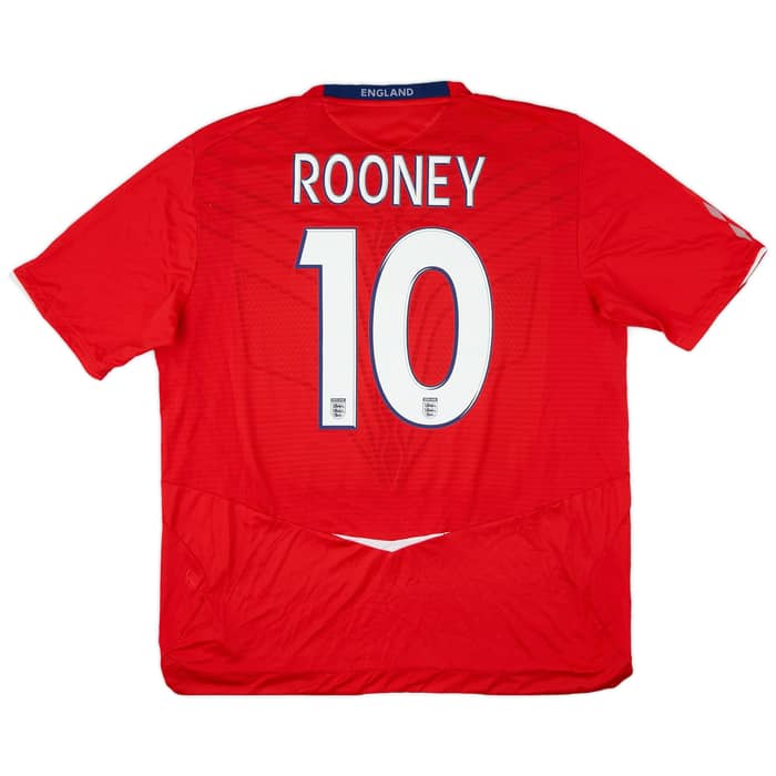 2008-10 England Away Shirt Rooney #9 - 8/10 - (XXL)