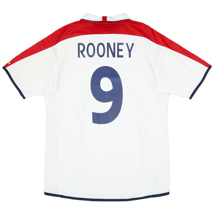 2003-05 England Home Shirt Rooney #9 - 6/10 - (L)