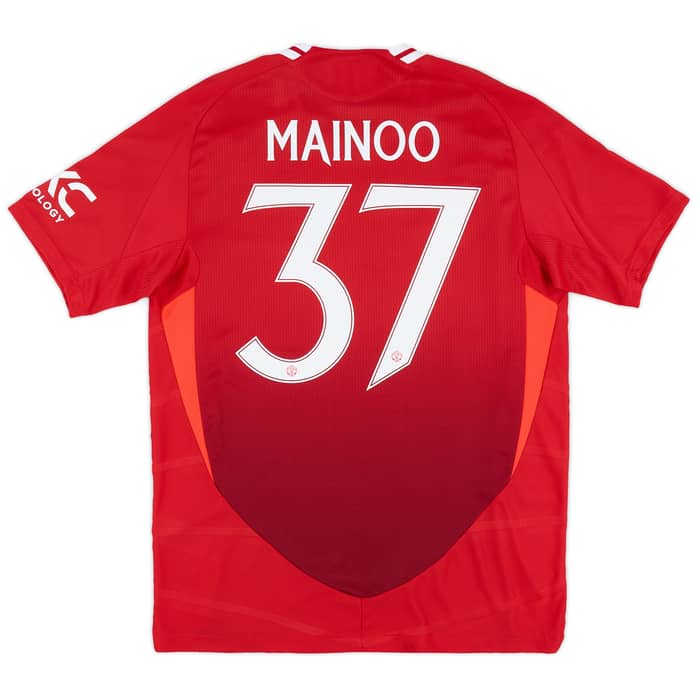 2024-25 Manchester United Authentic Home Shirt Mainoo #37