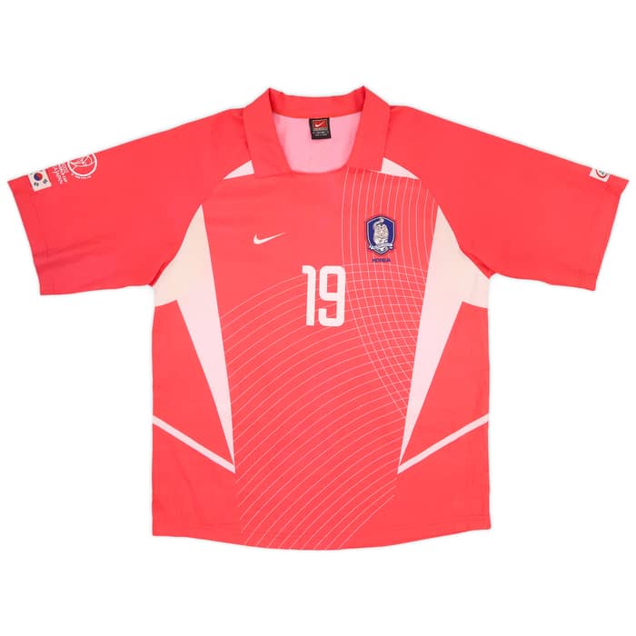 2002-03 South Korea Home Shirt J.H.Ahn #19 - 6/10 - (M)