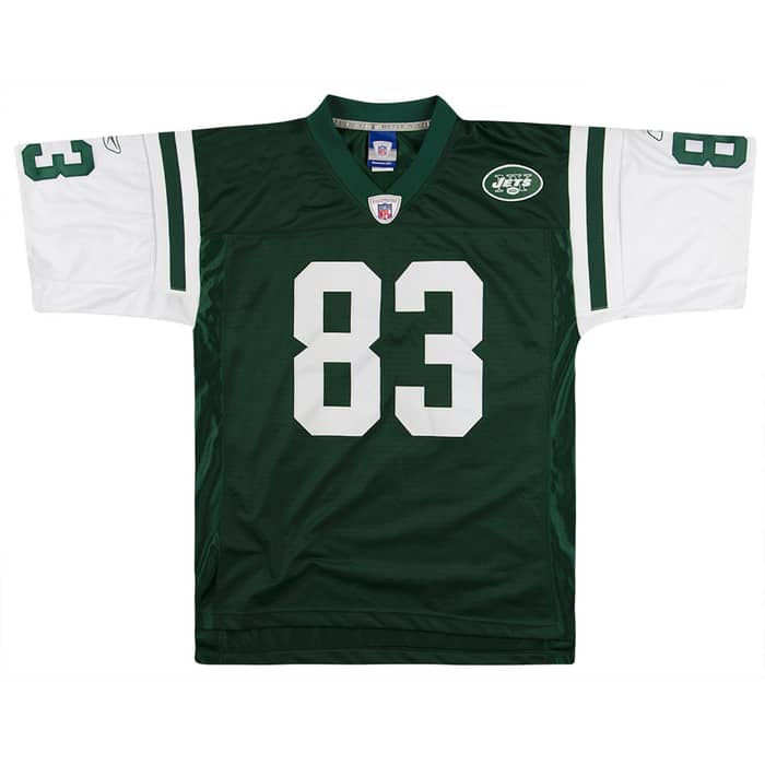 2004 New York Jets Moss #83 Reebok Premier Jersey (Home) M