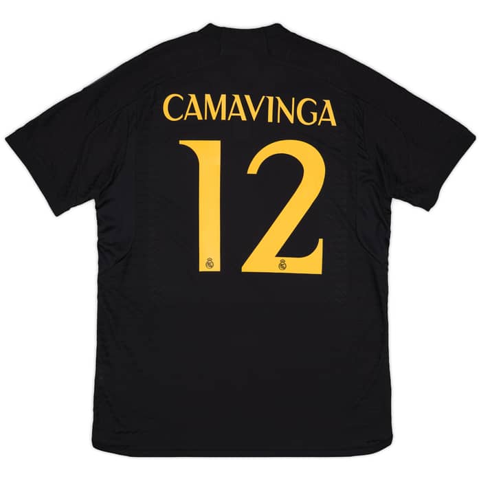2023-24 Real Madrid Authentic Third Shirt Camavinga #12 (XL)