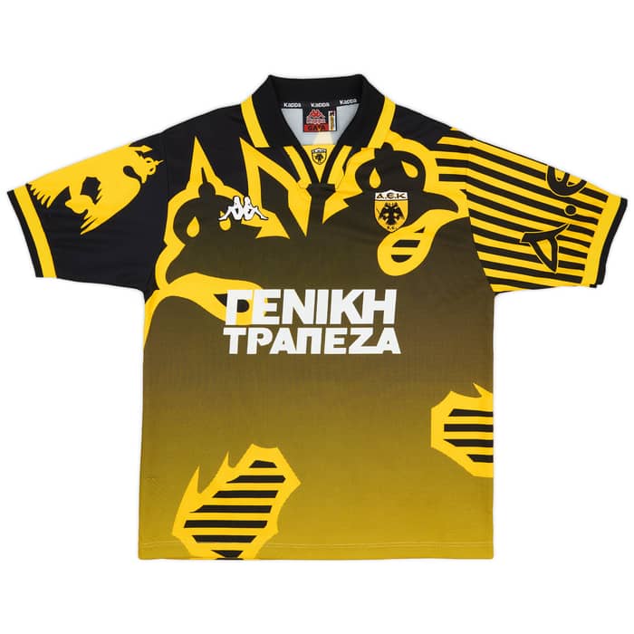 1997-98 AEK Athens '10 Years' Home Shirt Savevski #8