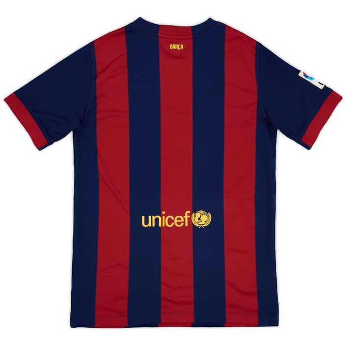 2014-15 Barcelona Home Shirt - 9/10 - (XL.Boys)