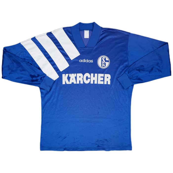 1995-96 Schalke II Match Issue Home L/S Shirt #13