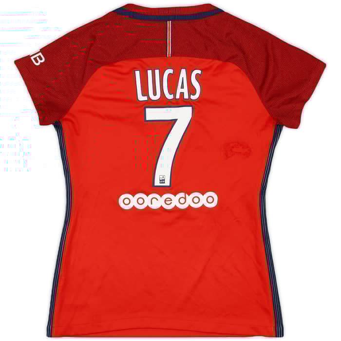 2016-17 Paris Saint-Germain Away Shirt Lucas #7 - 5/10 - (Women's S)