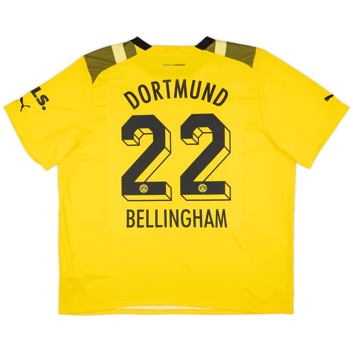2022-23 Dortmund European Home Shirt Bellingham #22 - 8/10 - (3XL)