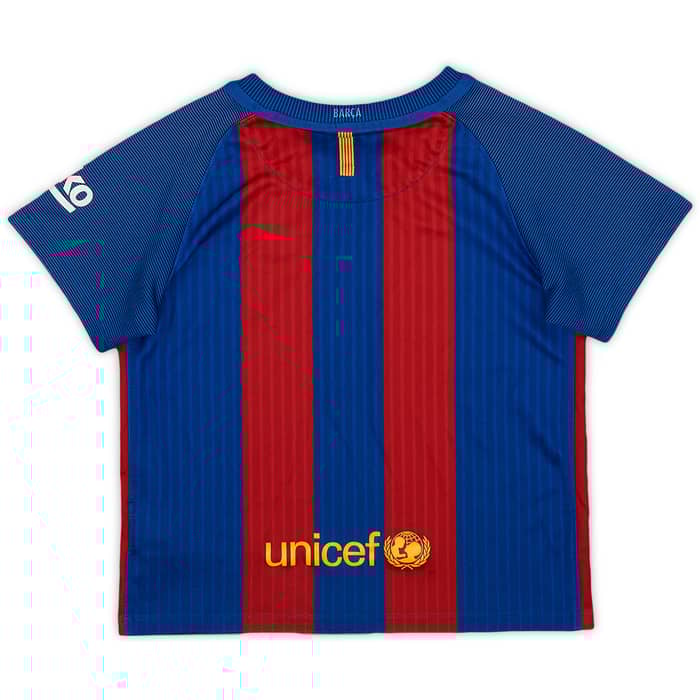 2016-17 Barcelona Home Shirt - 8/10 - (S.Boys)