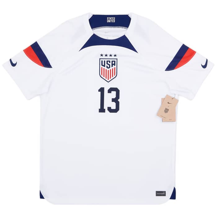 2022-23 USA Women's Home Shirt Morgan #13 (Unisex Fit)