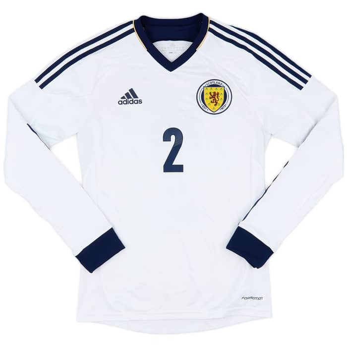 2012-14 Scotland Authentic Away L/S Shirt #2 - 7/10 - (S)