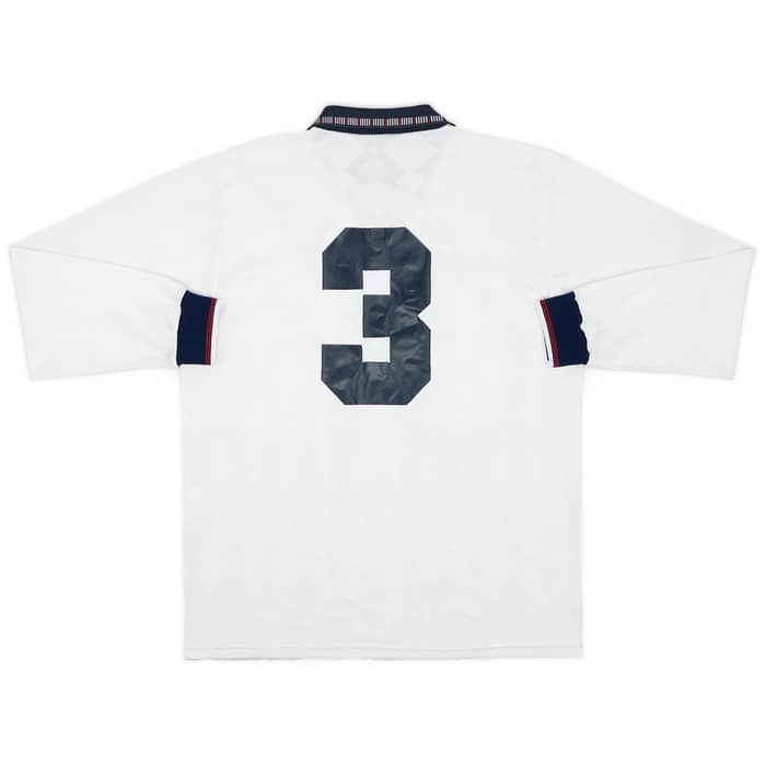 1990 Umbro Template L/S Shirt (England) #3 - 7/10 - (XL)