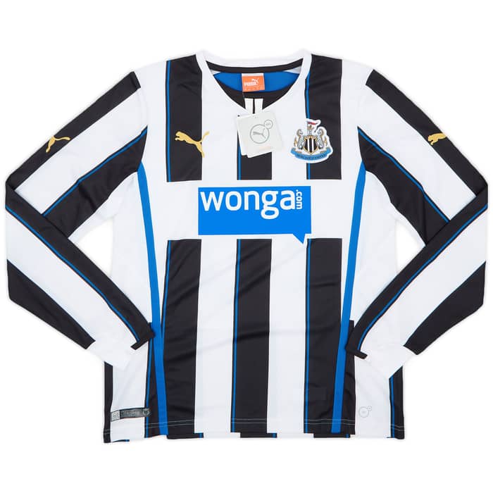 2013-14 Newcastle Home L/S Shirt Ameobi #23 (XL.Boys)