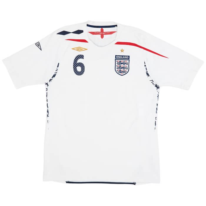 2007-09 England Home Shirt Terry #6 - 6/10 - (L)