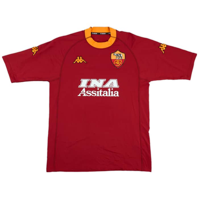 2000-01 Roma Home Shirt Totti #10 - 8/10 - (XXL)