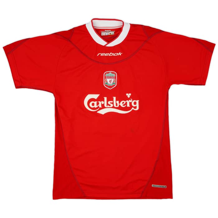 2002-04 Liverpool Home Shirt Gerrard #17 - 7/10 - (S)