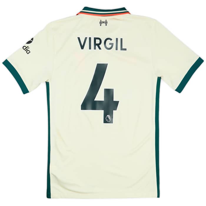 2021-22 Liverpool Away Shirt Virgil #4 - 8/10 - (XS)