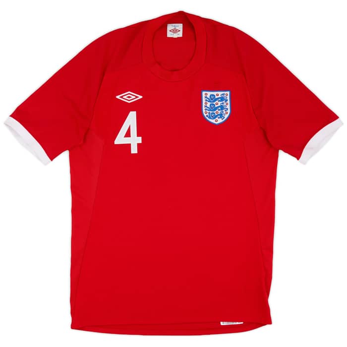 2010-11 England Away Shirt Gerrard #4 - 7/10 - (M)