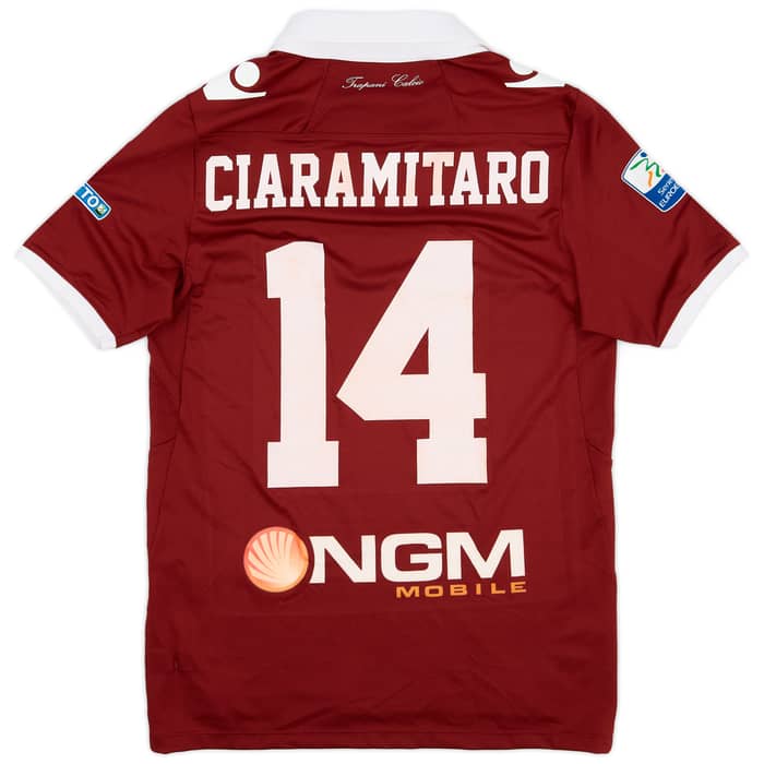 2013-14 Trapani Match Issue Home Shirt Ciaramitaro #14